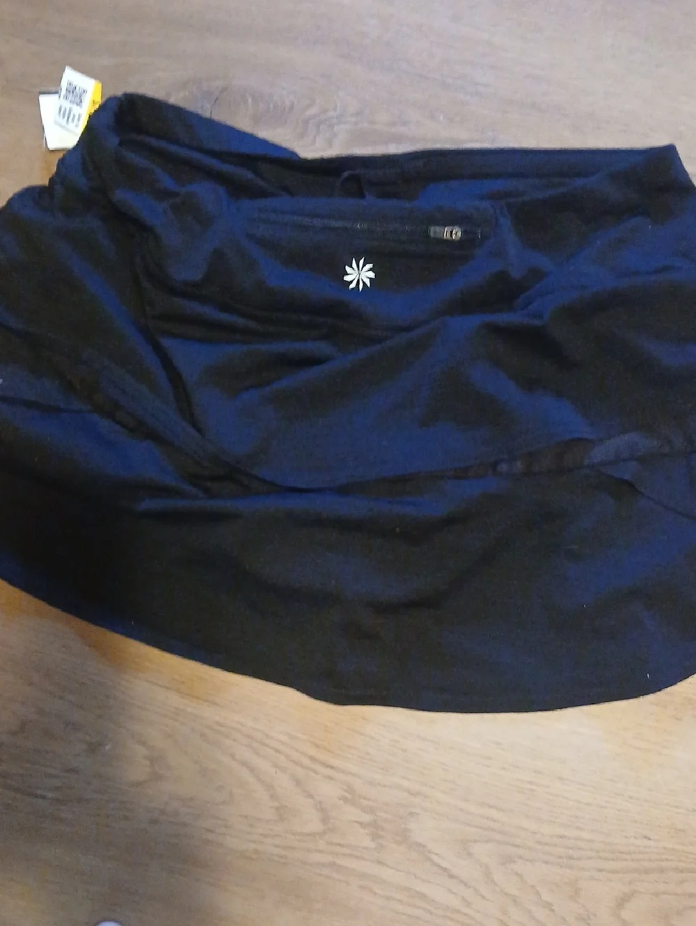 Athleta Black Layered Workout Skirt